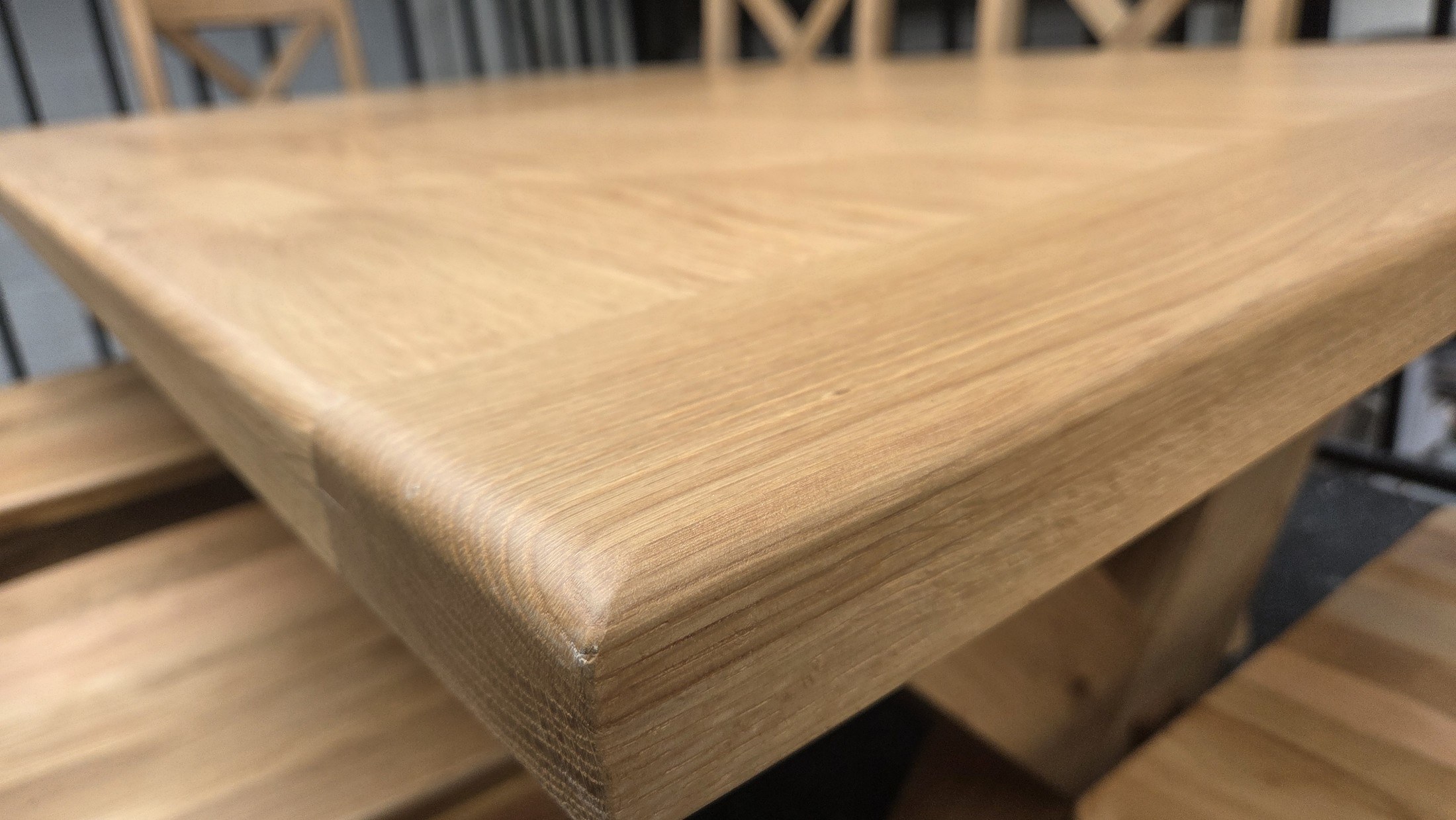 Westminster Oak Dining Table with 6 Heavy-Duty Chairs