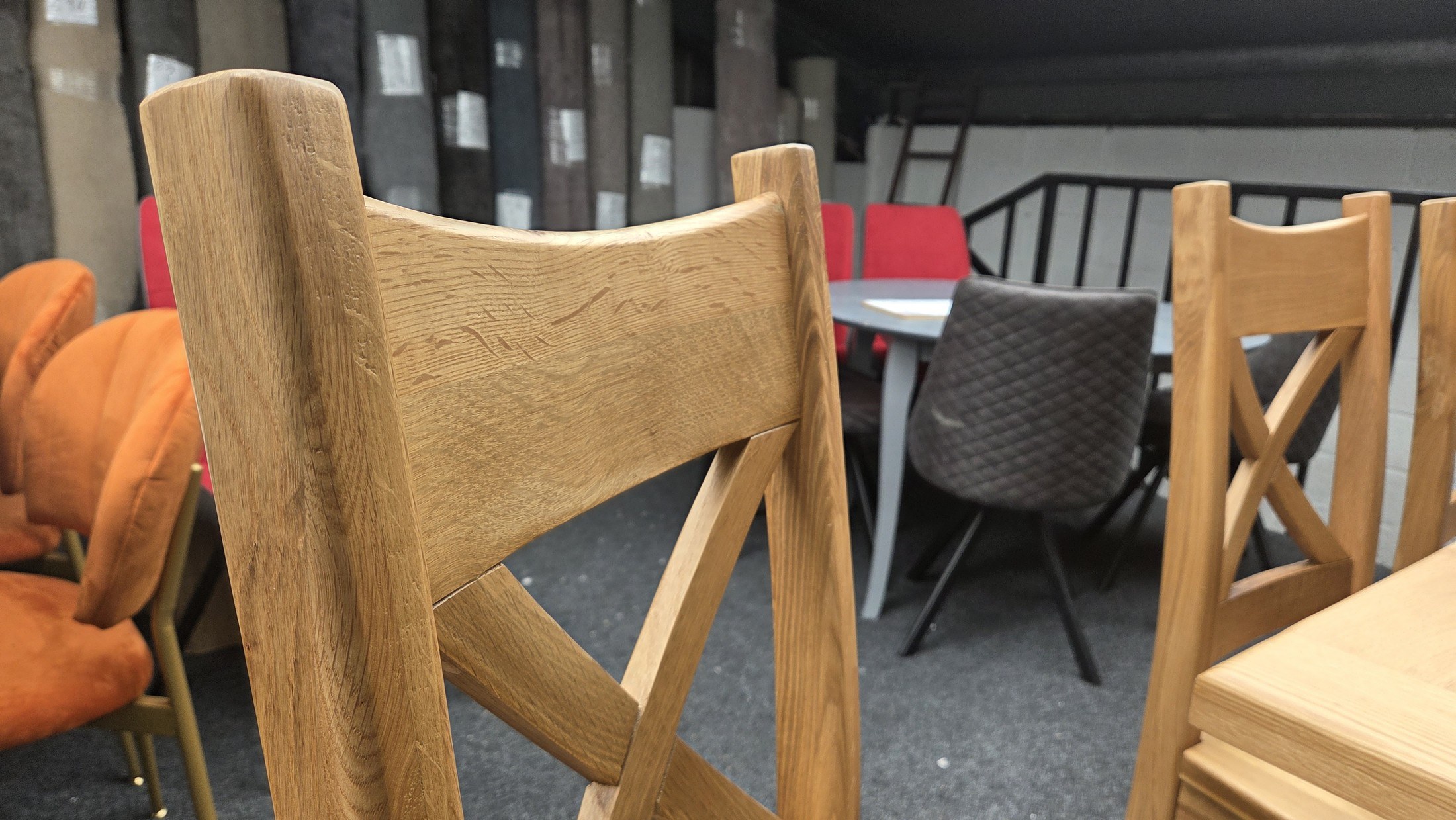 Westminster Oak Dining Table with 6 Heavy-Duty Chairs