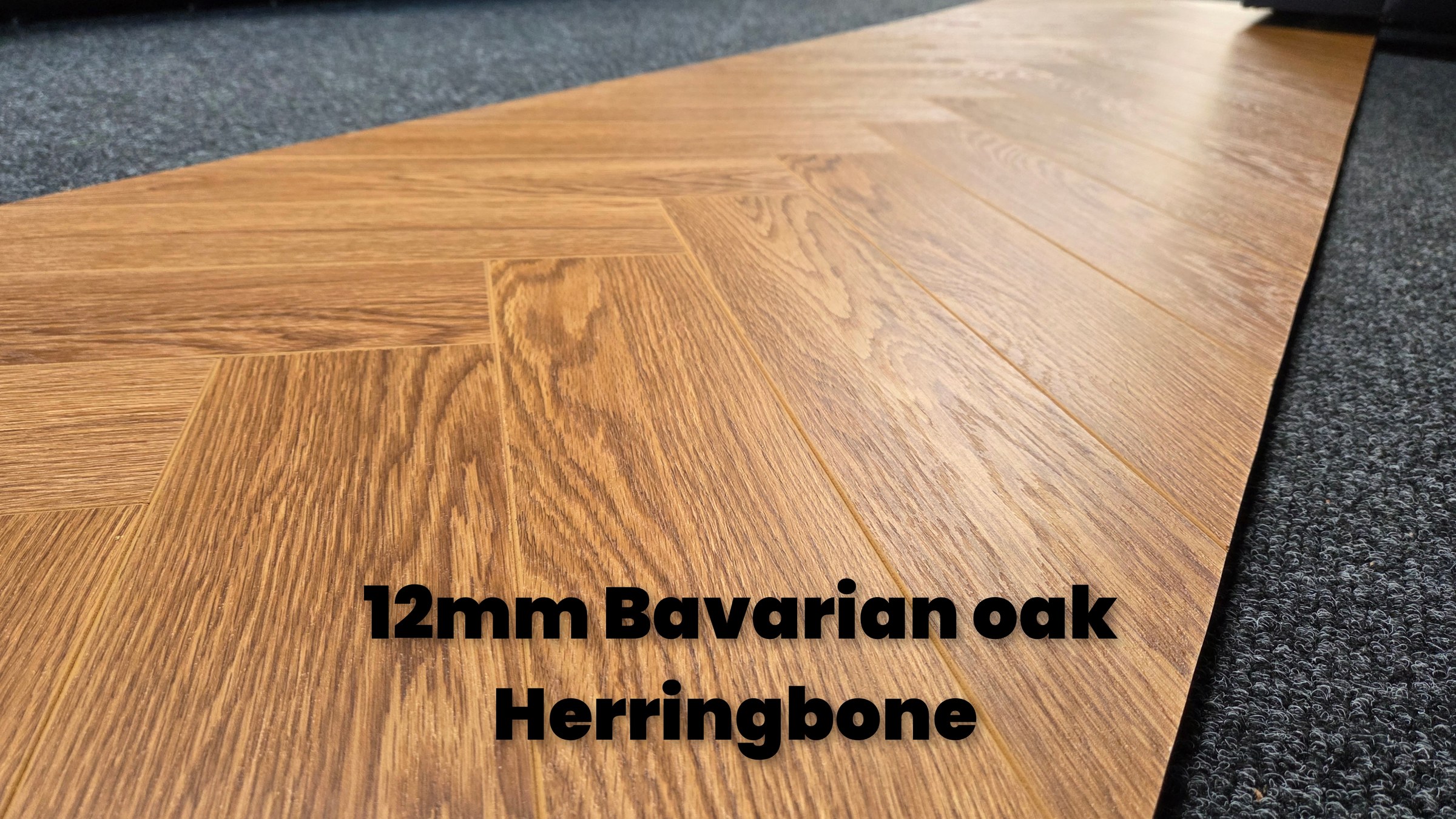 Bavarian Oak — 12mm 12mm Matte Herringbone