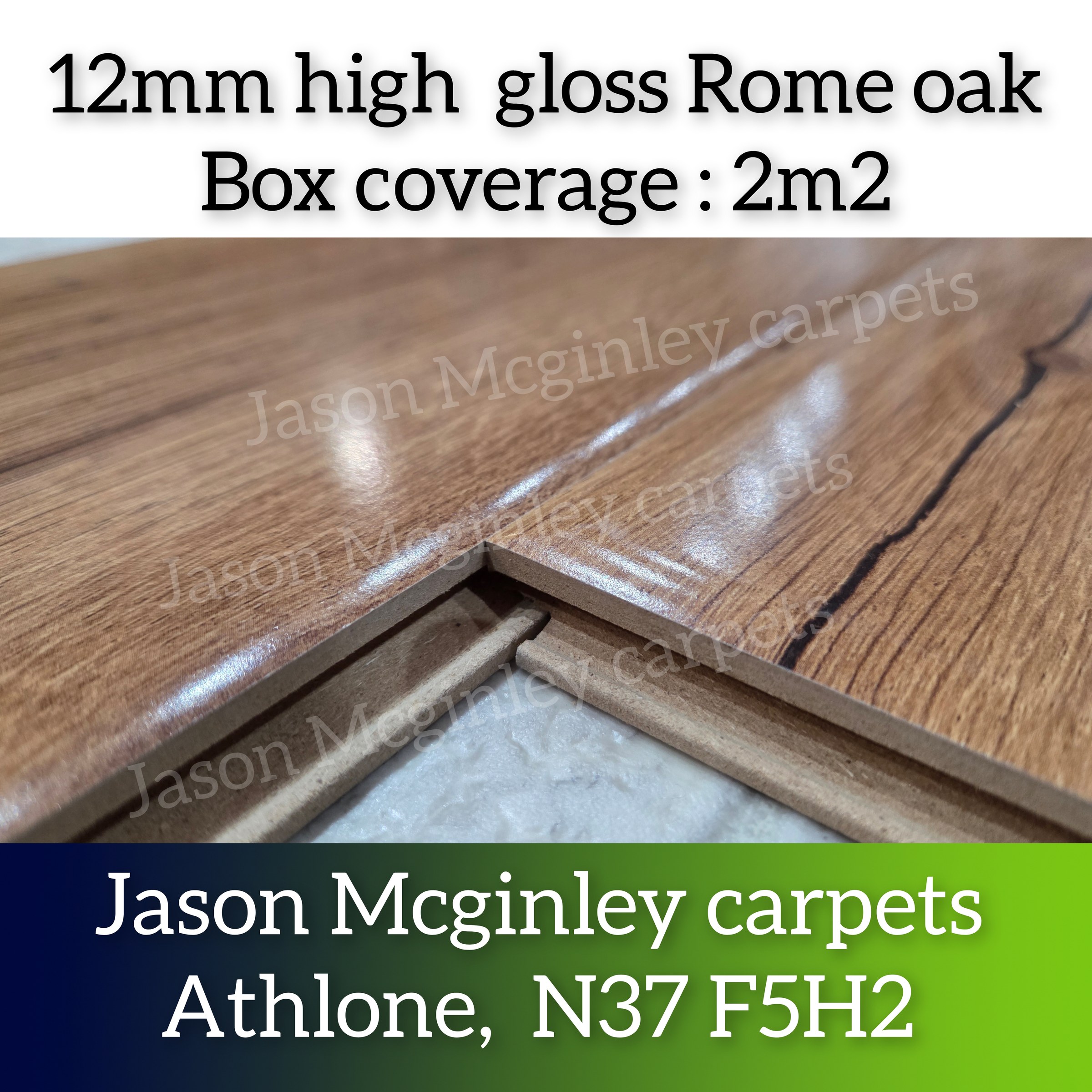 Rome Oak — 12.3mm 12mm High Gloss Range
