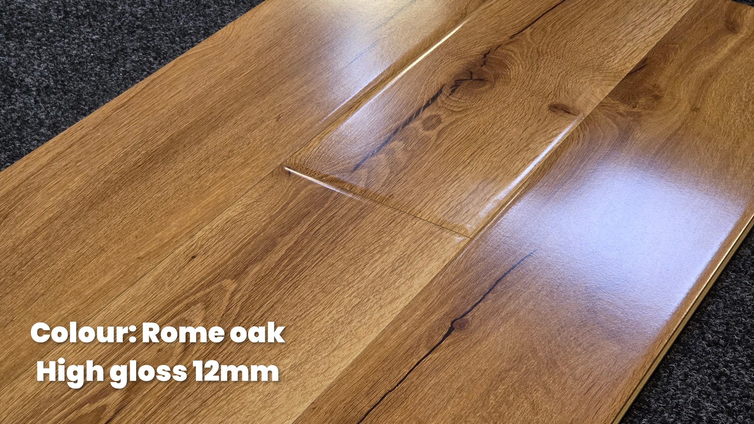 Rome Oak — 12.3mm 12mm High Gloss Range