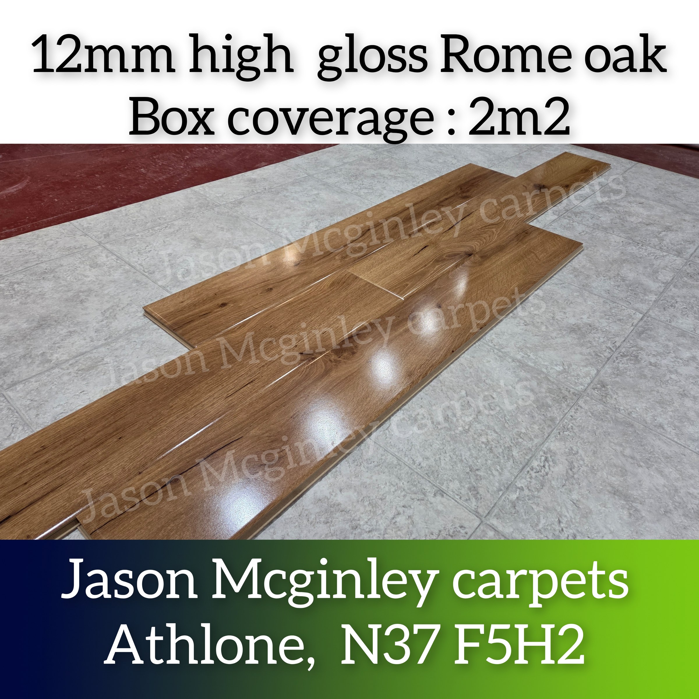 Rome Oak — 12.3mm 12mm High Gloss Range