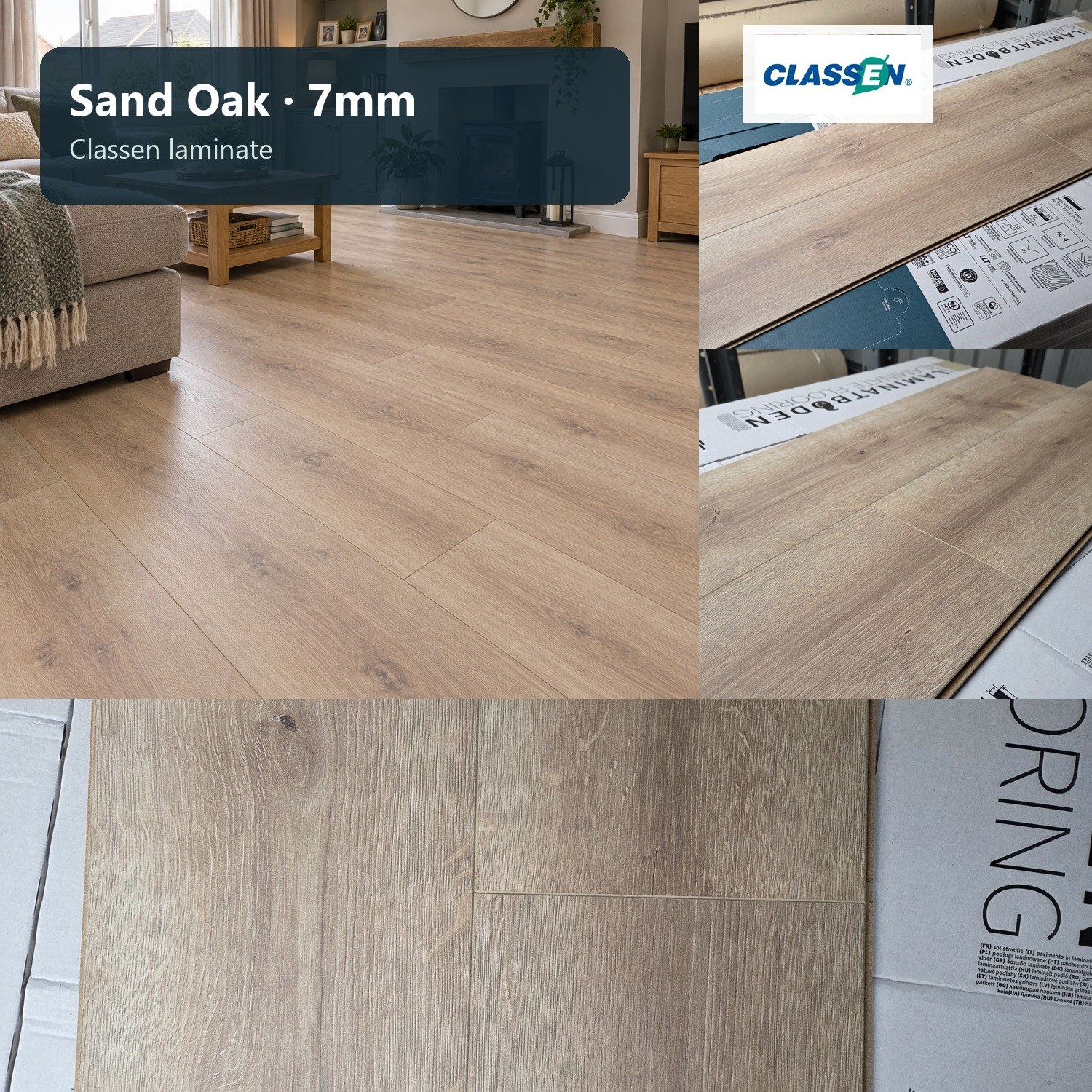 Sand Oak — 7mm Classen Aqua 7mm Range — sand-oak