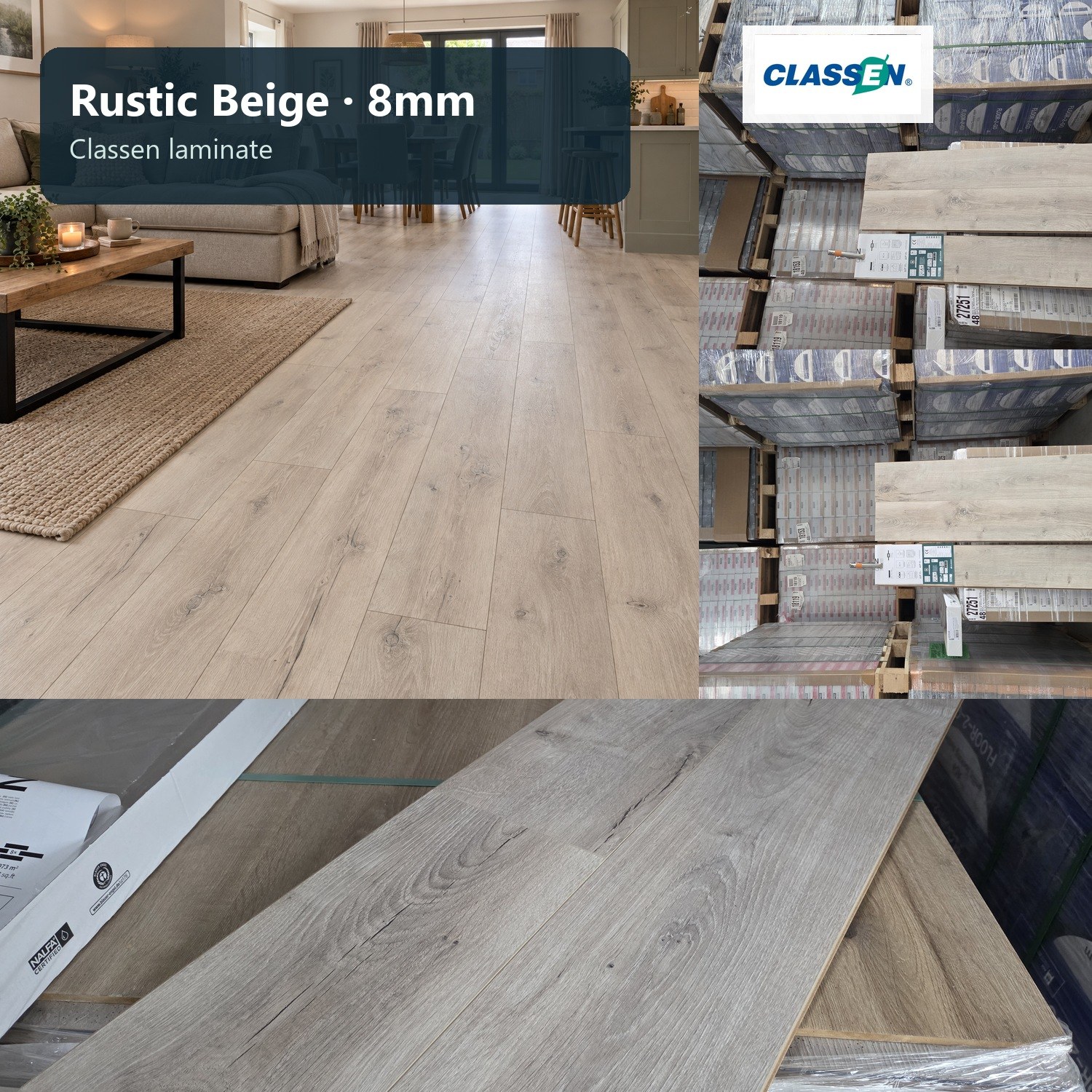 Rustic Beige — 8mm Classen Aqua 8mm Range — rustic-beige