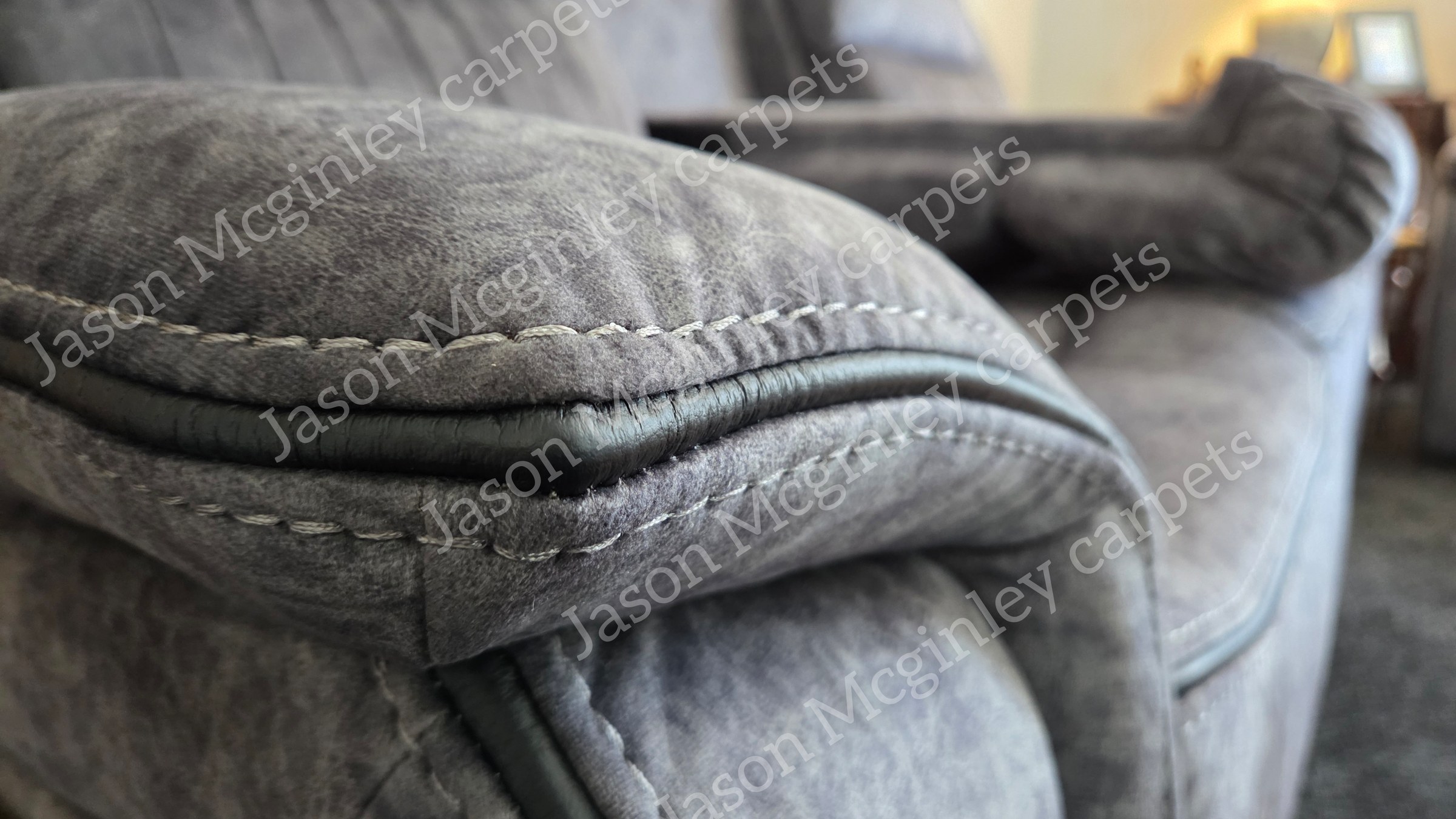 Cana Reclining Sofa — grey