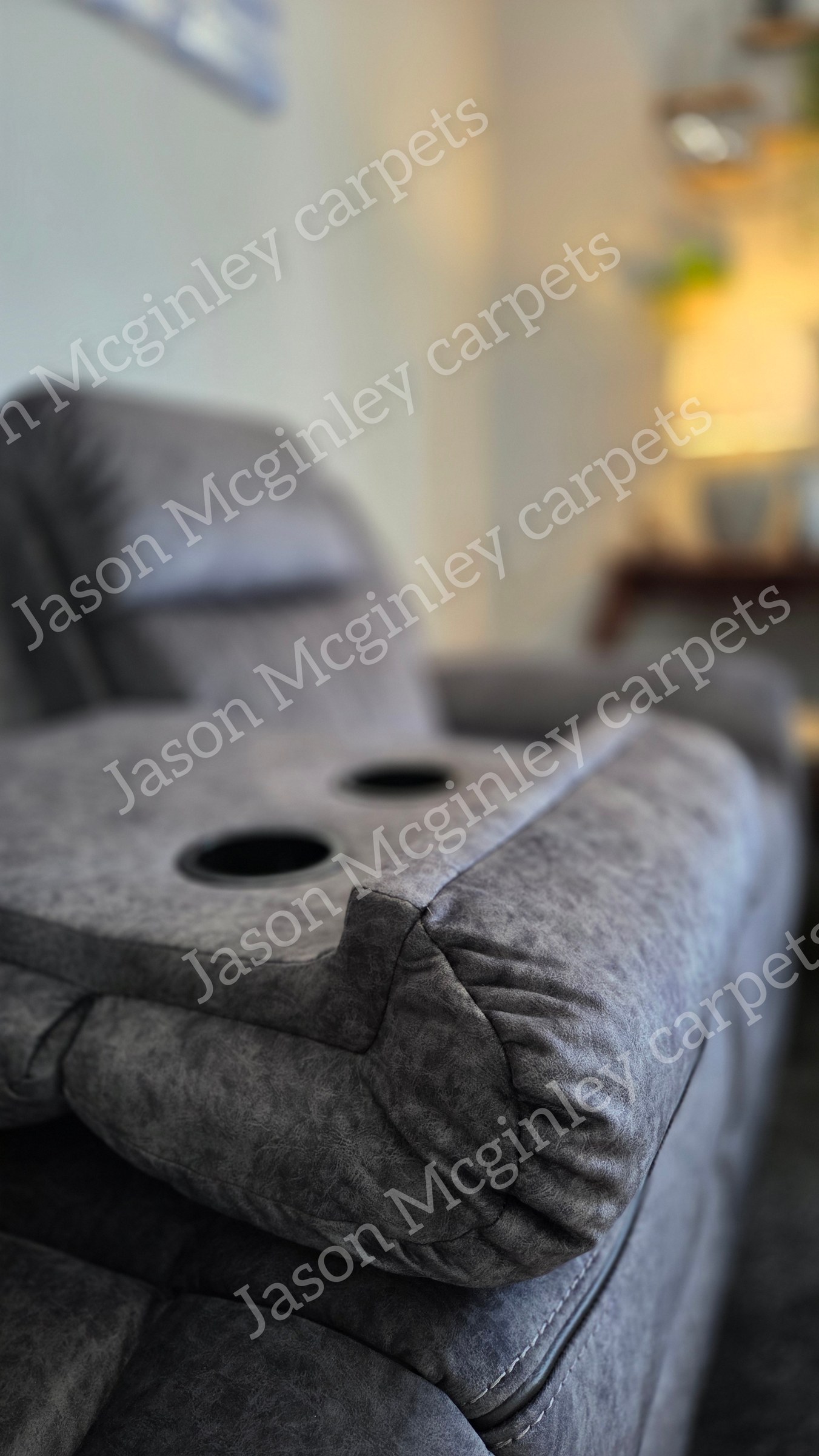 Cana Reclining Sofa — grey