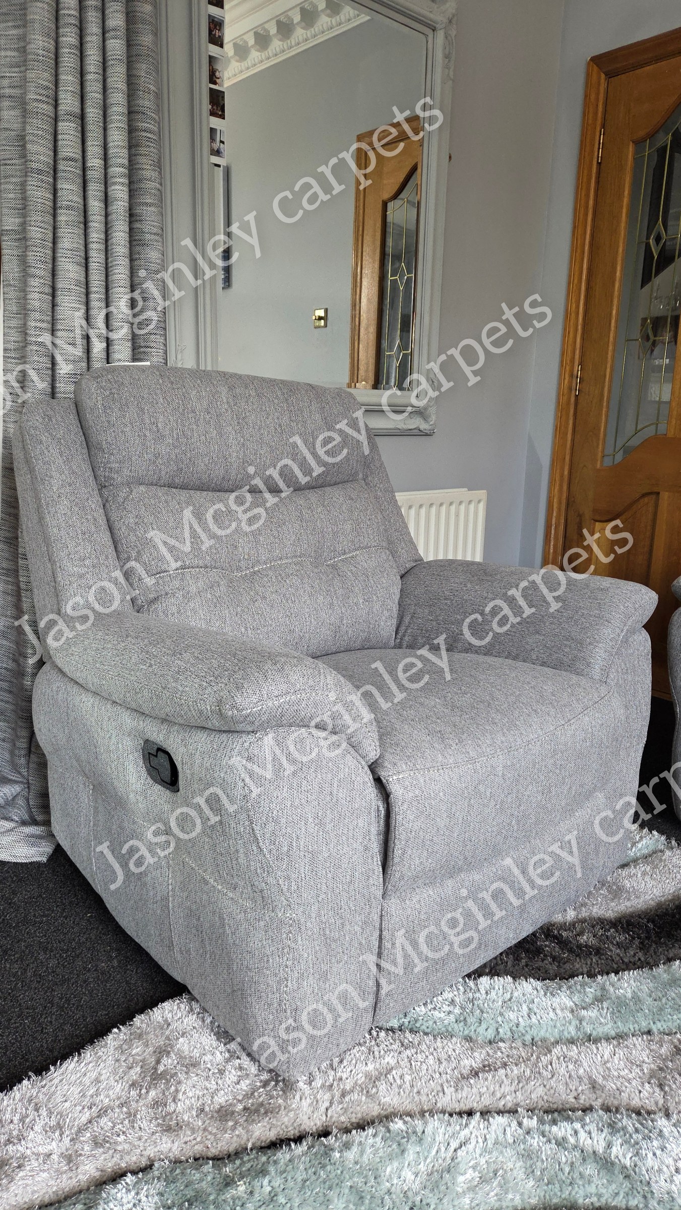 Dema Reclining Sofa — grey