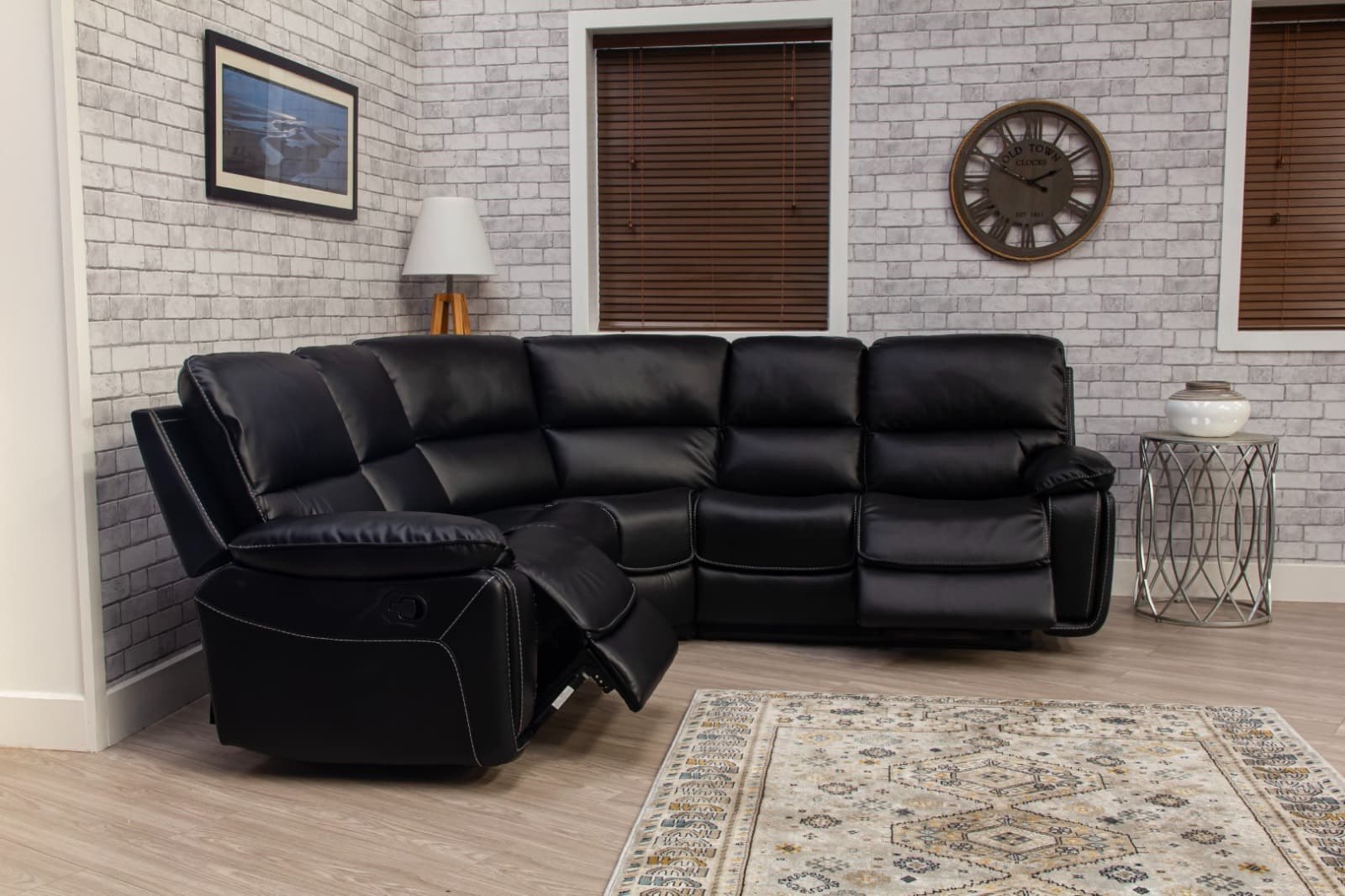 Oxford Corner Sofa — black