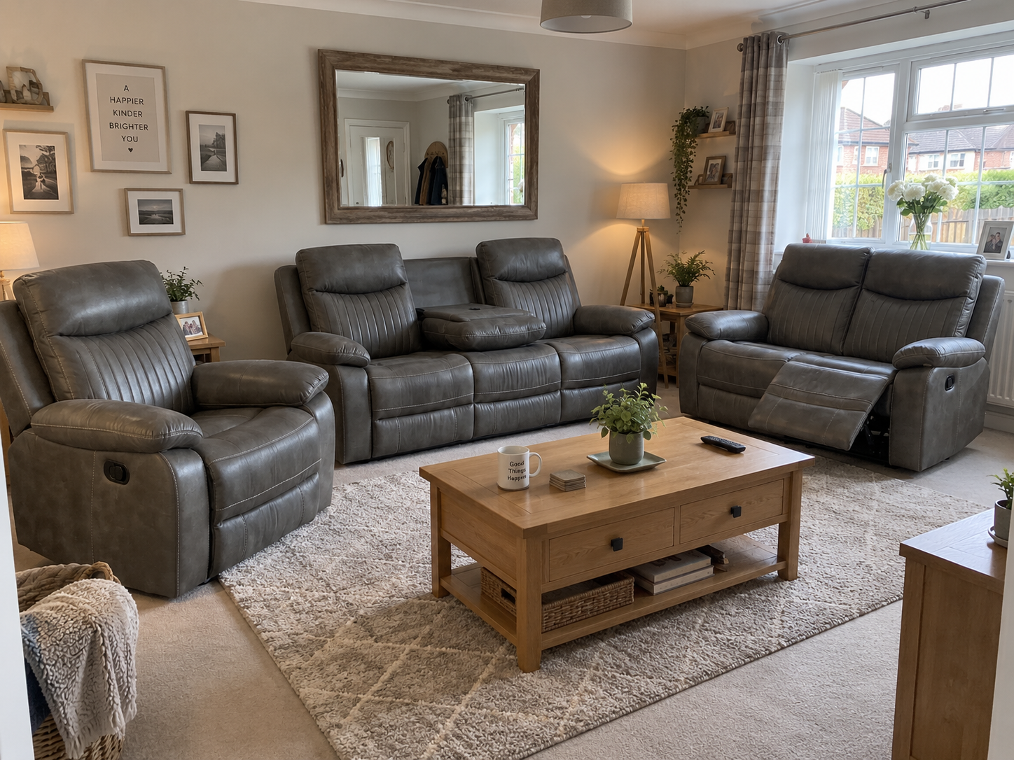 Stockton Fully Reclining Sofa Suite