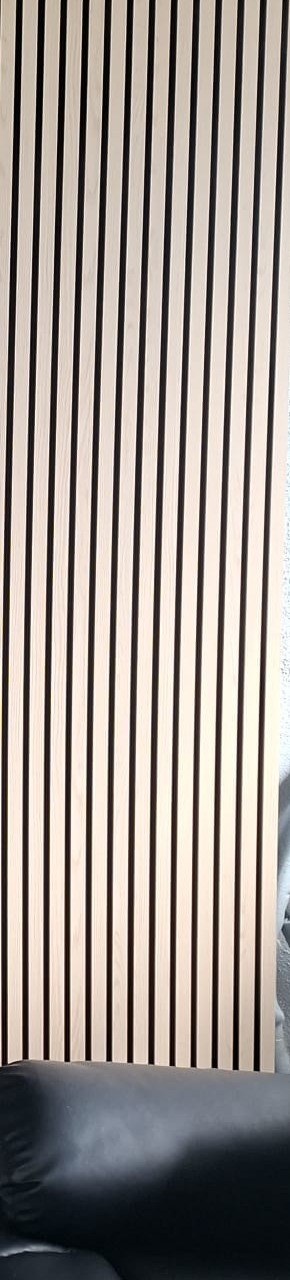 Slatted Acoustic Wall Panel — oak